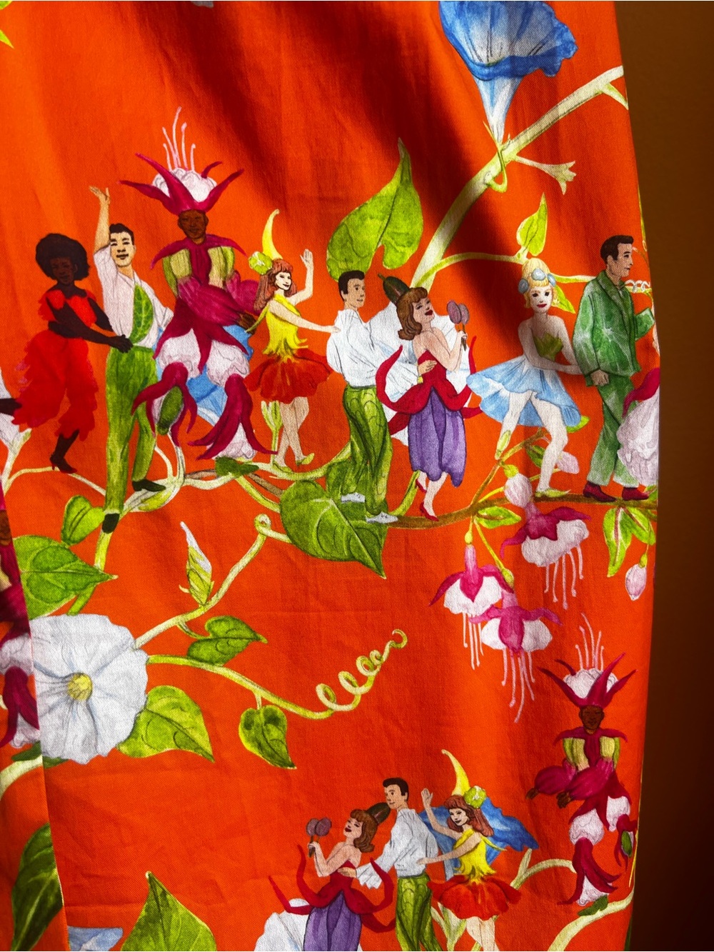 Rachel Antonoff Bright Orange Garden Dress - Picture 3 of 5